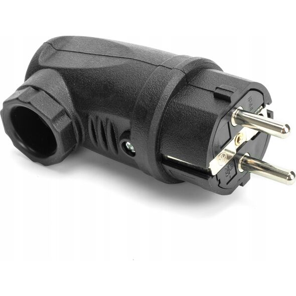 Wtyczka hermetyczna gumowana kątowa HAND PRO LINE PLASTROL IP44 2P+Z 16A czarna