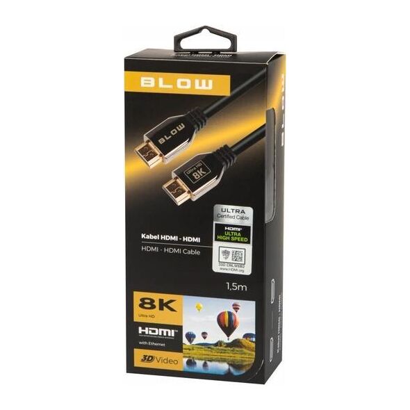 Kabel Blow HDMI - HDMI 1.5m czarny (15514)