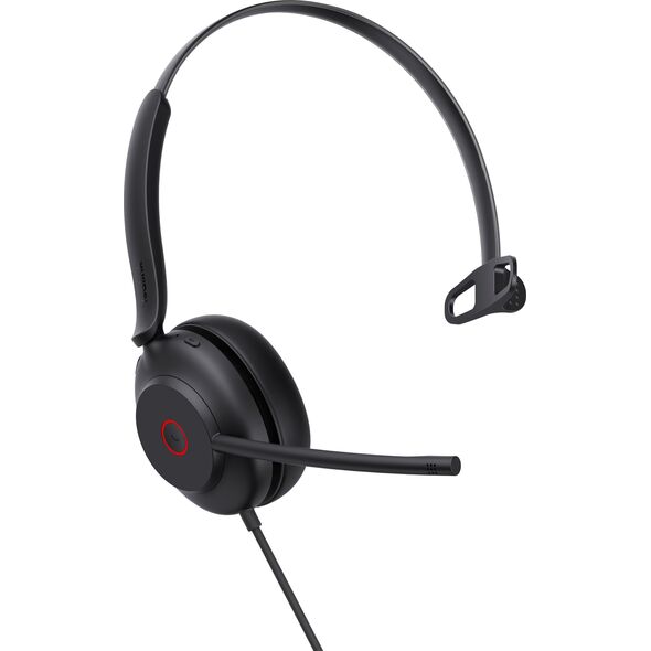 Słuchawki Yealink Yealink UH35 Mono UC Zestaw słuchawkowy Przewodowa Opaska na głowę Biuro/centrum telefoniczne USB Typu-A Czarny