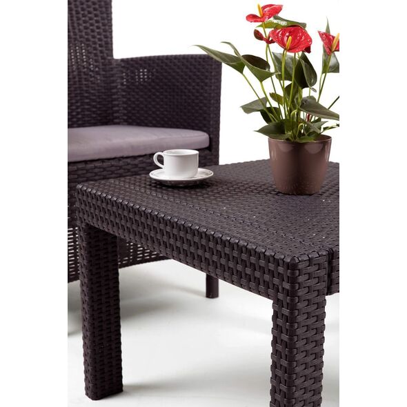 Allibert Meble ogrodowe ROSARIO BALCONY SET - brązowy