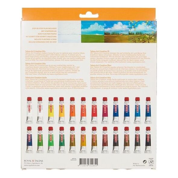 Artequipment TALENS Art Creation Farby olejne 24 x 12 ml uniw