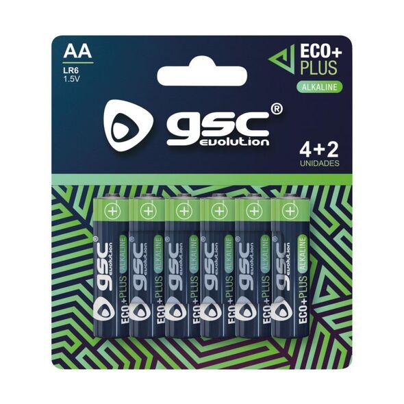 Μπαταρία Alkaline GSC EcoPlus AA LR06 (6 τεμ.) 8433373081062 8433373081062 έως και 12 άτοκες δόσεις