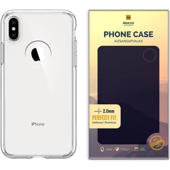 Θήκη Σιλικόνης Mocco Original Clear Case 2mm για Apple iPhone XS Max Διαφανής