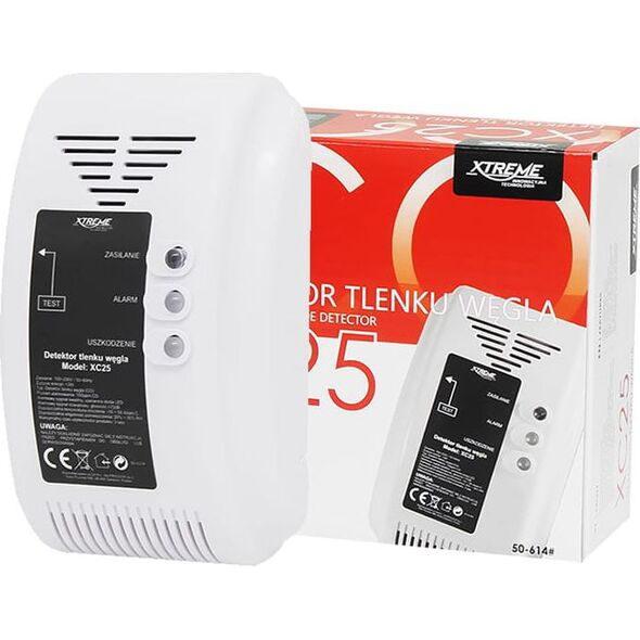 Xtreme Czujnik czadu Detektor CO Xtreme (XC25, 230 V)