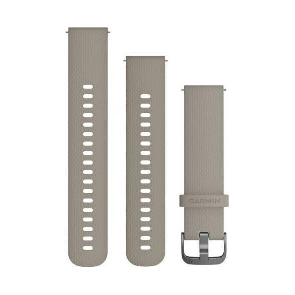 Garmin Pasek silikonowy na nadgarstek Quick Release 20 (piaskowy / popielata sprzączka) (010-12691-09)