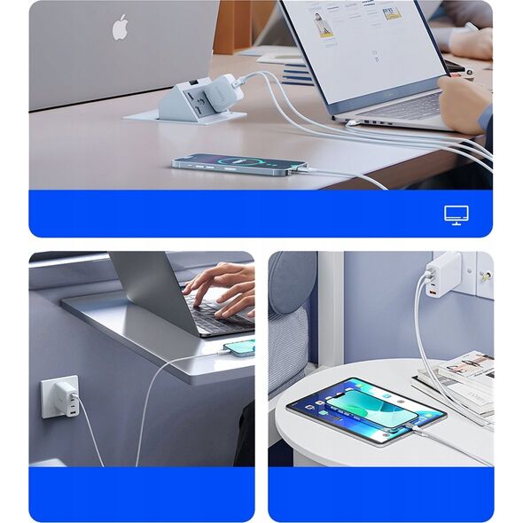 Καλώδιο USB-C σε USB-C 1m 5A 100W - λευκό