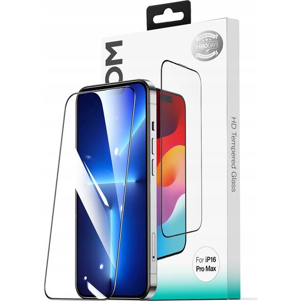 Tempered glass JOYROOM JR-MLG0276 2.5D HD Dustproof με μαύρο πλαίσιο για iPhone 15/16