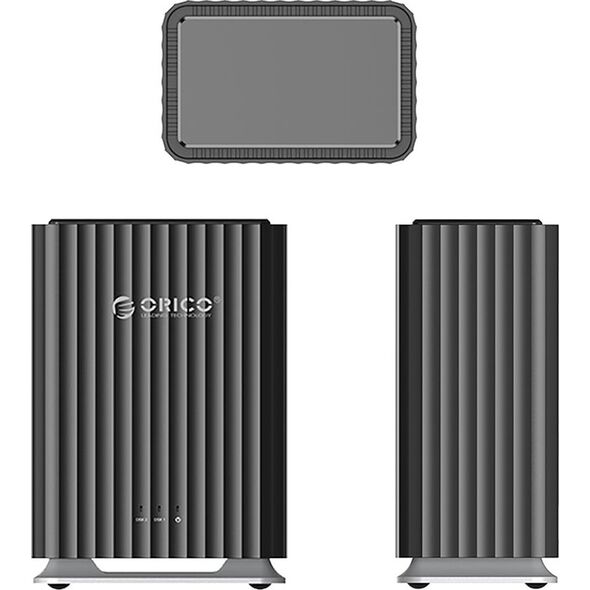 Περίβλημα δίσκου για 2 δίσκους 2,5" HDD/SSD / 3,5" HDD (Direct Attached Storage) - μαύρο