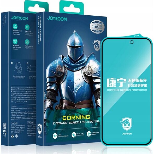 Tempered Glass Joyroom JR-MKN0312 Corning Eyecare για iPhone 16 Pro