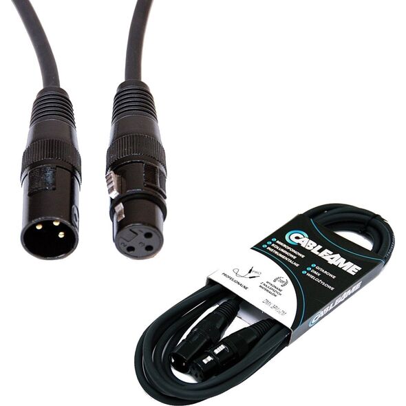CABLE4ME kabel DMX 3Pin 15m przewód do świateł