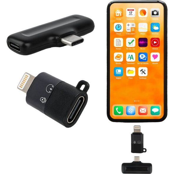 Mikrofon DNA DNA ICM1 zestaw do nagrywania dźwięku na smartfon 2x mikrofon bezprzewodowy krawatowy odbiornik USB-C adapter Lightning