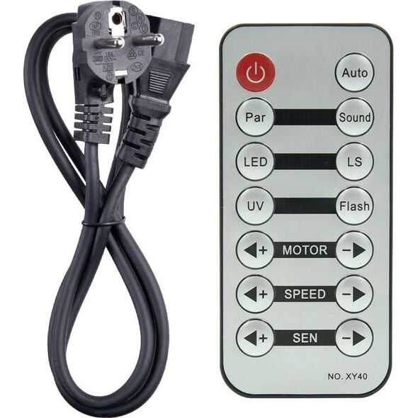 LIGHT4ME TURBO FLOWER efekt disco LED PAR UV kula laser stroboskop