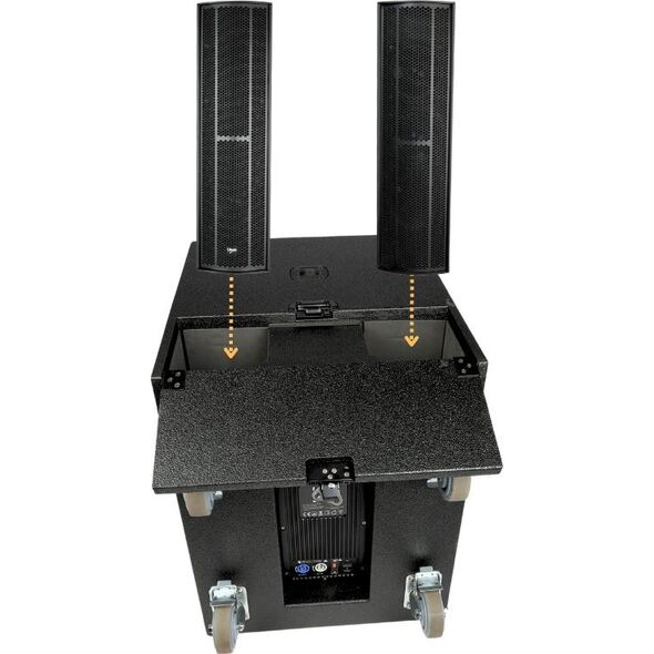 V-TONE KOLUMNY GŁOŚNIKOWE AKTYWNE SŁUPKOWY SYSTEM 760W RMS WZMACNIACZ DSP