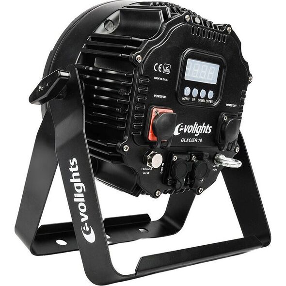 REFLEKTOR ZEWNĘTRZNY OŚWIETLENIE SCENICZNE LED RGBWA UV 18X12W IP65
