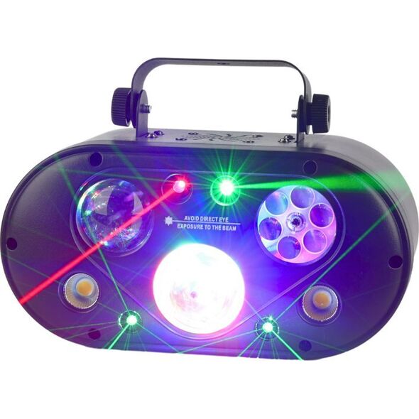 LIGHT4ME ULTRABOX 1 multiefekt świetlny LED RGBA 6w1 efekt gobo magic ball water wave