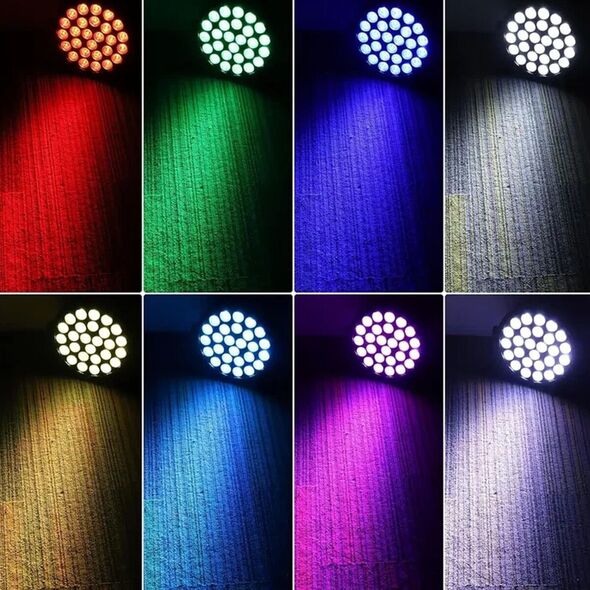 LIGHT4ME FLAT PAR 27 IR RGBW reflektor par efekt świetlny LED 27x6W RGBW LED 4w1