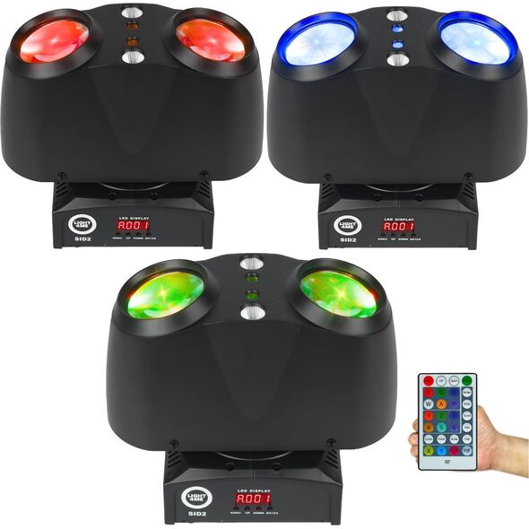 LIGHT4ME SID2 multiefekt świetlny LED 4w1 efekt beam RGBW laser R/G stroboskop