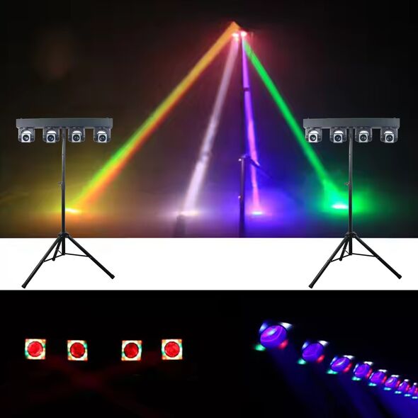 LIGHT4ME MT BAR 2 zestaw oświetleniowy multiefekt świetlny 4x głowica ruchoma beam