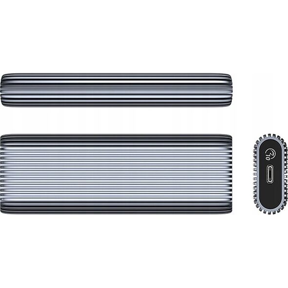 Θήκη δίσκου M.2 NVME USB-C 3.2 - γκρι