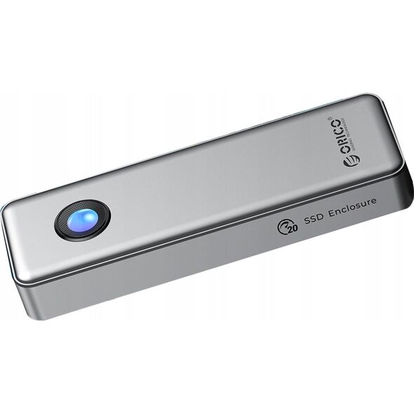 Θήκη δίσκου M.2 NVME USB-C 3.2 20Gbps - ασημί