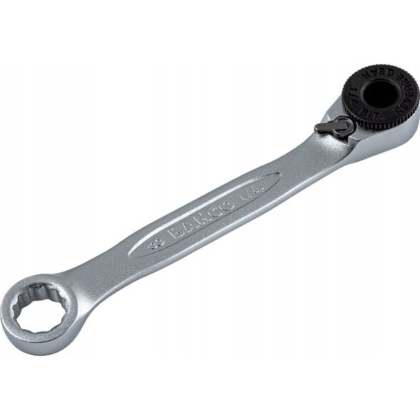 Bahco Antgalių terkšlytė, reversinė 1/4" su 8mm kilpiniu raktu Bahco