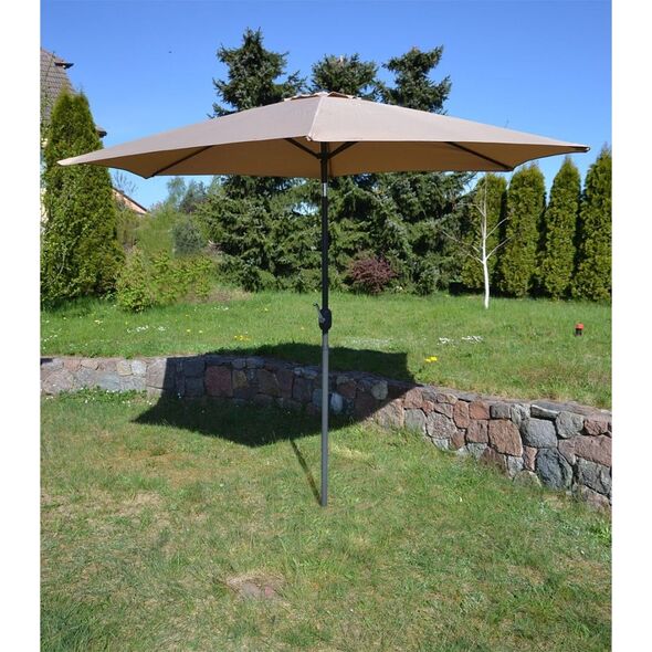 Saska Garden Parasol Ogrodowy Składany Beżowy 300 cm