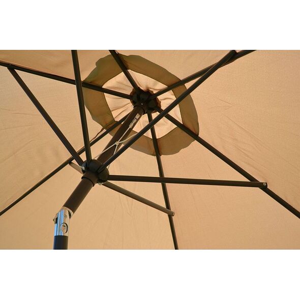 Saska Garden Parasol Ogrodowy Składany Beżowy 300 cm