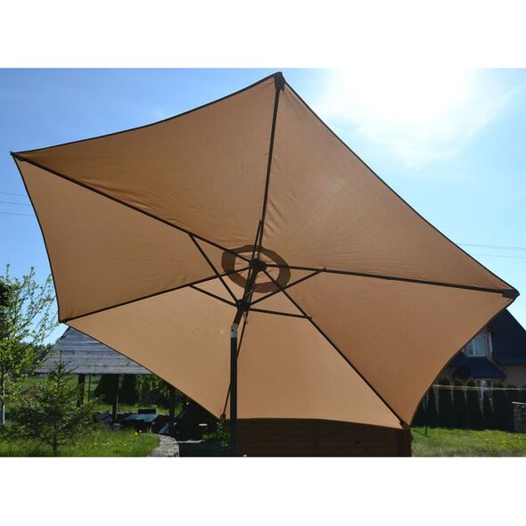 Saska Garden Parasol Ogrodowy Składany Beżowy 300 cm