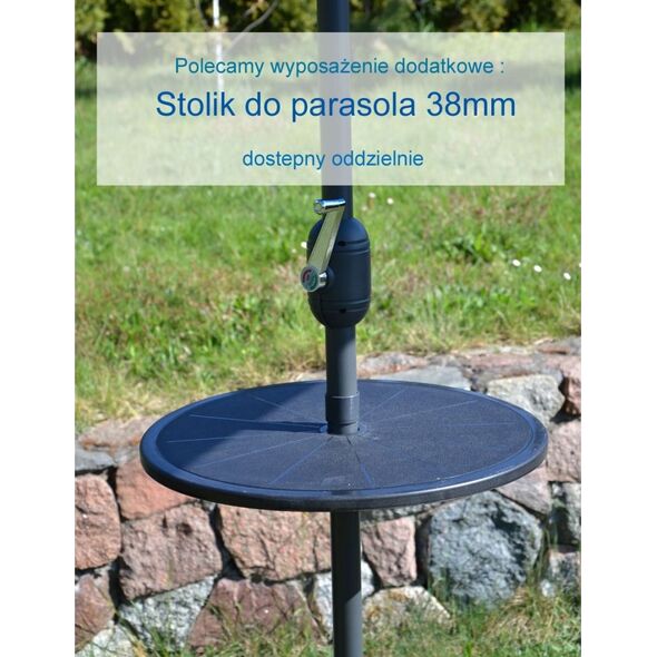 Saska Garden Parasol Ogrodowy Składany Beżowy 300 cm