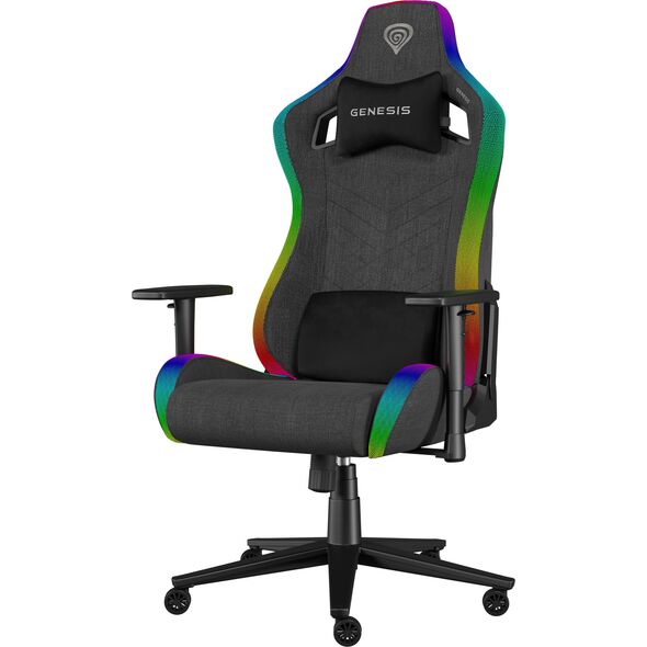FOTEL GAMINGOWY GENESIS TRIT 660 RGB SZARY