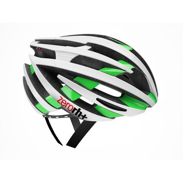 RH+ Kask rowerowy ZY ShinyWhite-ShinyGreen EHX6055 15 biało-zielony r. L/XL (58-62)