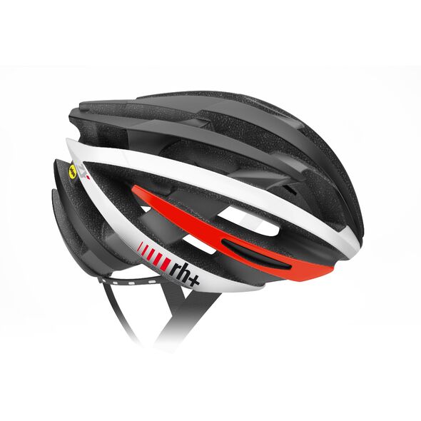 RH+ Kask rowerowy ZY MIPS MATT BLACK-ARROW SHINY WH EHX6070 03 czarno-biały r. L-XL (58-62)