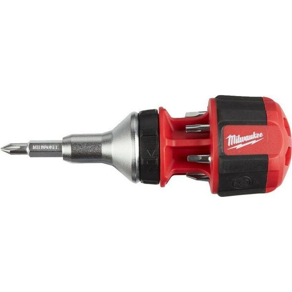 Milwaukee MILWAUKEE MULTI SCREWDRIVER WITH RATCHET 8in1