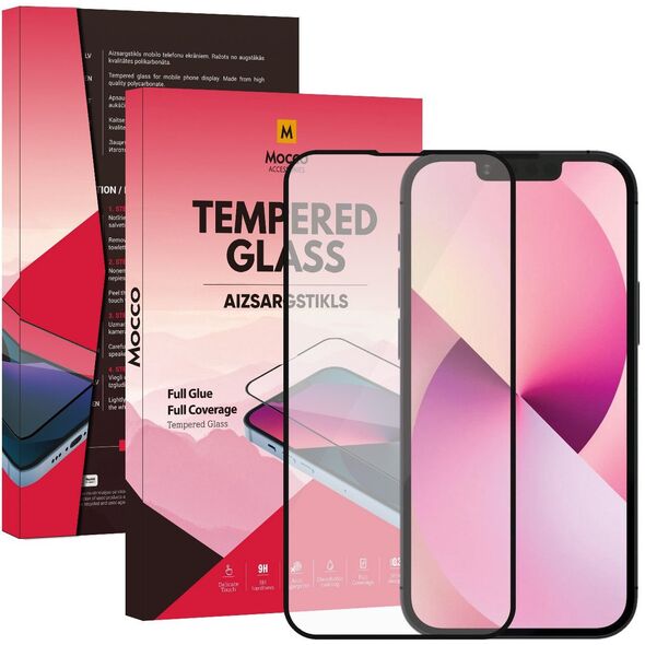 Mocco Full Glue Signature Edition Tempered Glass Full Coverage with Frame Apple iPhone 14 Pro Max Μαύρο