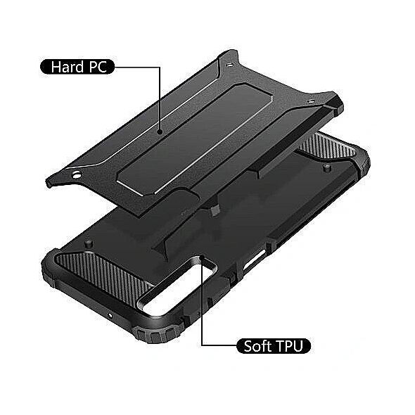 Mocco Θήκη Armor με TPU Πίσω Κάλυμμα Huawei P Smart 2020 Μαύρο