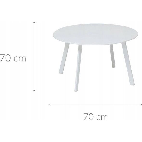 DLGTP Stolik ogrodowy metalowy SAONA, Ø 70 cm