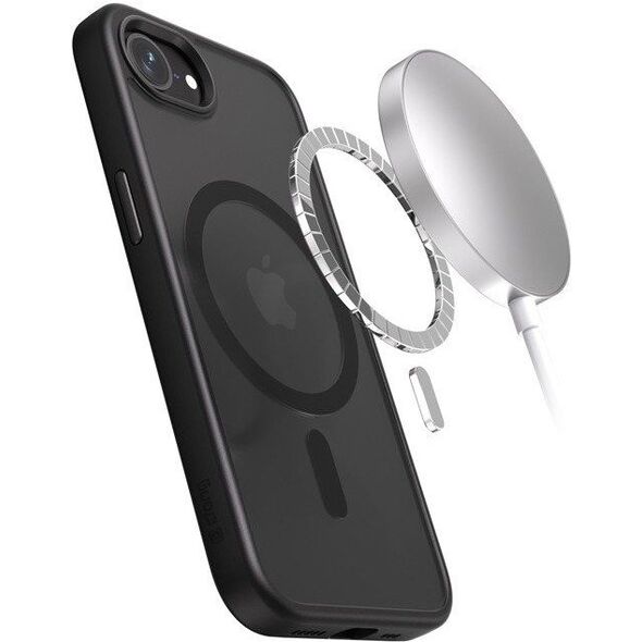CRONG Hybrid Frost MAG Cover - Etui iPhone 16e MagSafe Czarne