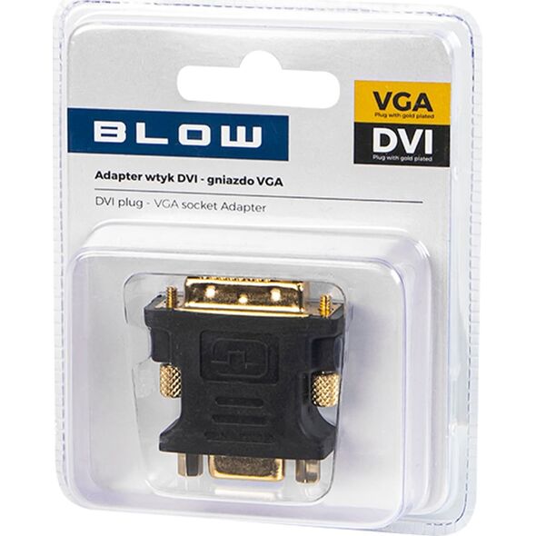 Adapter AV Blow 92-103# Przej.dvi wtyk - vga gniazdo 15pin