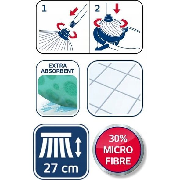 Mop Leifheit Leifheit 52069 Classic Głowica wiskoza plus