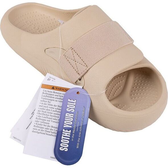 Klapki damskie Crocs Mellow Recovery beżowe 209413 2DS 42-43