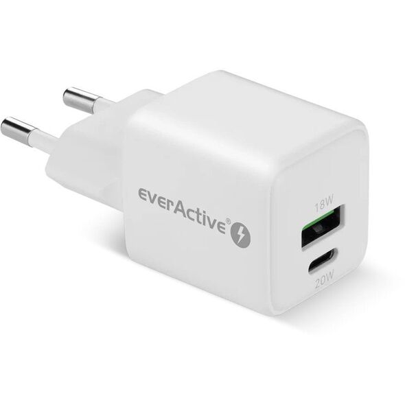 Φορτιστής τοίχου 1 x USB, 1 x USB-C Quick Charge 3.0 20W λευκός