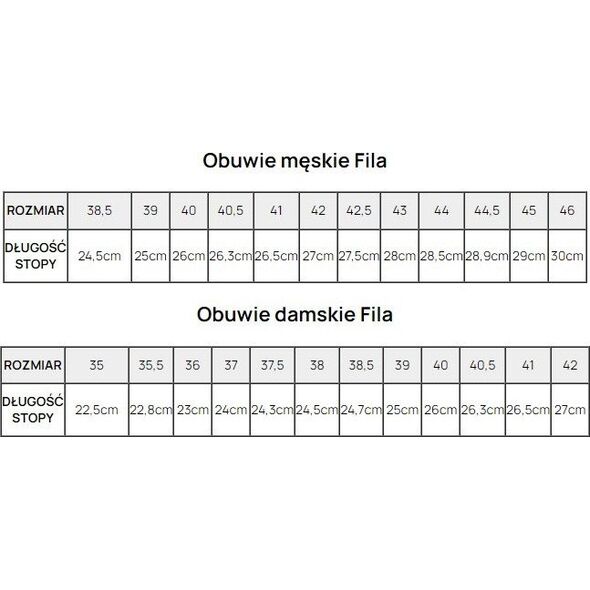 Buty męskie Fila Rega NF białe FFM0370 10004 45