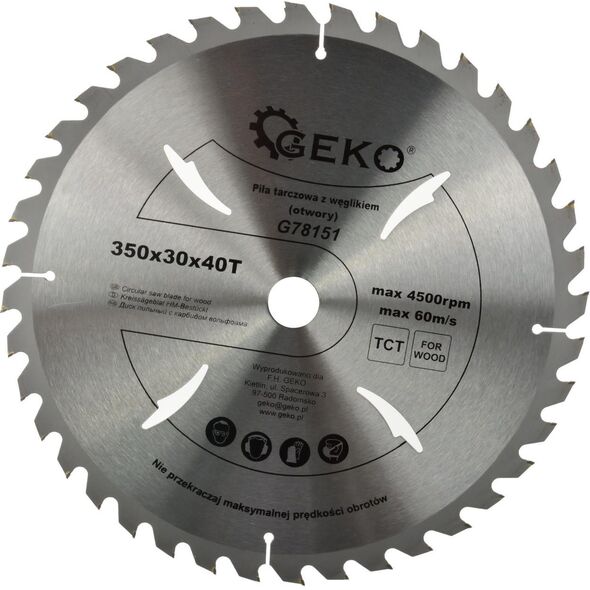 Geko tarcza do drewna 350x30x40T (G78151)