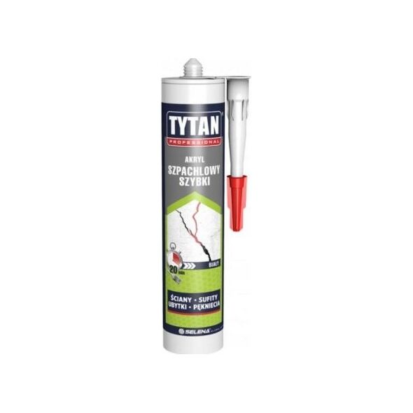 Tytan silikon akryl szpachlowy szybki biały 280 ml