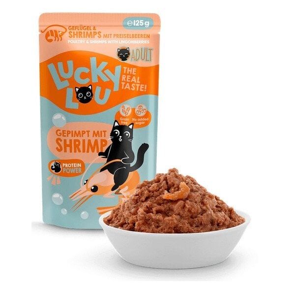 Lucky Lou Lifestage Adult Κοτόπουλο και γαρίδες φακελάκι 125g