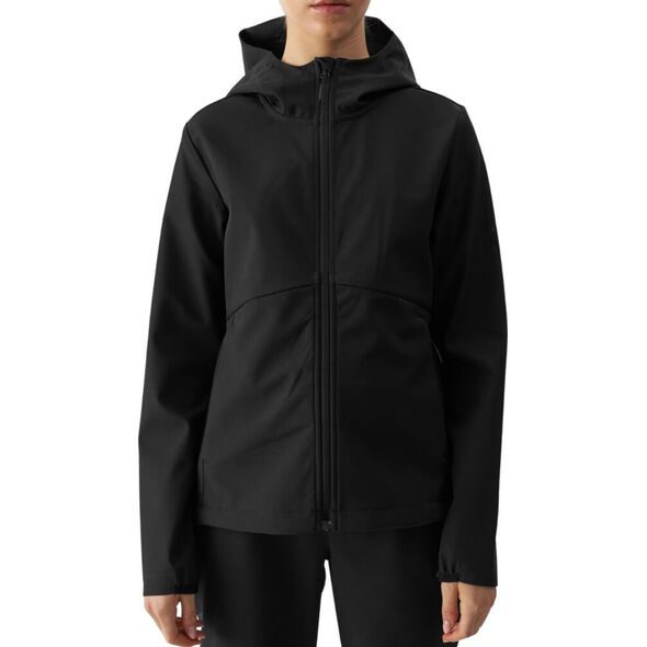 Kurtka damska softshell 4F F285 czarna 4FWAW24TSOFF285 20S S