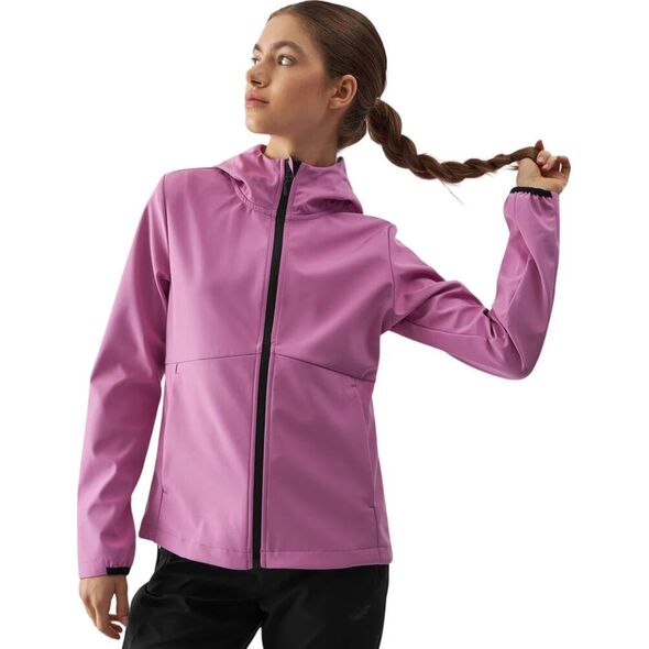 Kurtka damska softshell 4F F285 różowa 4FWAW24TSOFF285 54S M