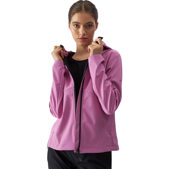 Kurtka damska softshell 4F F285 różowa 4FWAW24TSOFF285 54S M