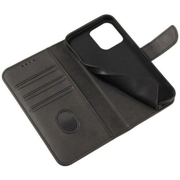 Θήκη Hurtel Magnet Case για Samsung A15 με καπάκι και πορτοφόλι - μαύρο