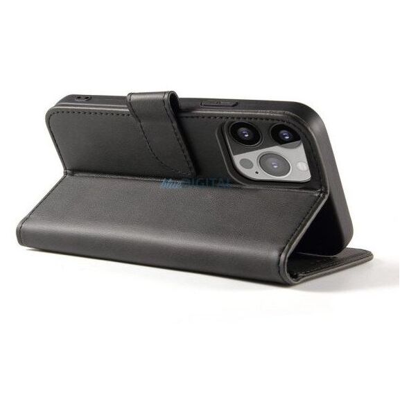 Θήκη Hurtel Magnet Case για Samsung A15 με καπάκι και πορτοφόλι - μαύρο